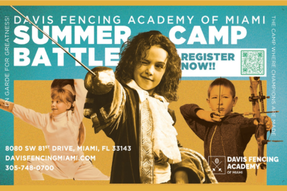 Image: Davis Fencing Academy of Miami Summer Battle Camp Graphic