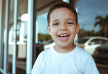 Image: A little boy with a big toothy smile