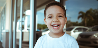 Image: A little boy with a big toothy smile