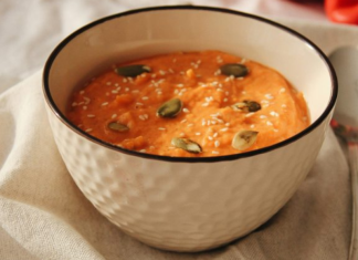 Meal Prep: 5 Ways to Add Fall Comfort (Even In Miami) Image: A bowl of butternut squash soup