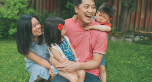 Image: A family enjoys time together