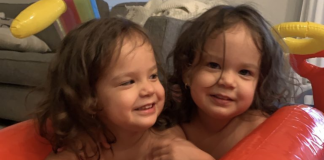 Potty Training Twins: One Mom Shares Her Experience Image: Toddler twin sisters playing together