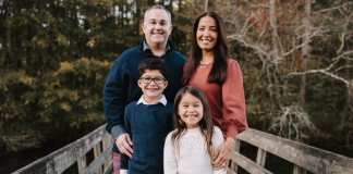 Image: Local Miami pediatric dentist Dr. Christopher Bob and his family