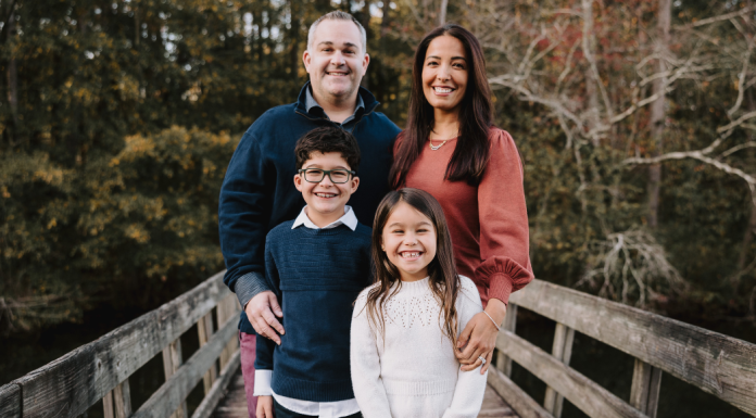 Image: Local Miami pediatric dentist Dr. Christopher Bob and his family