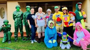 Image: A family dressed up at characters from Toy Story