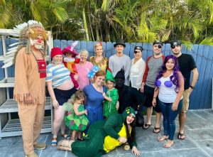 Image: A family dressed up as characters from Peter Pan