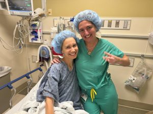 Image: Lindsey with Dr. Starr Mautner of Miami Cancer Institute