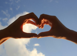 Blessing Bags: The Hidden Blessing of Teaching Kids Empathy Image: Two hearts form a heart against a blue sky