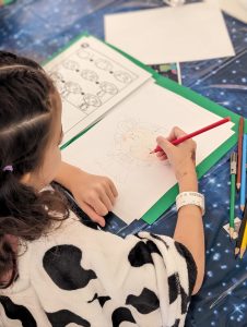Image: A child participating in an activity