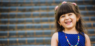 Image: A smiling preschool-aged girl