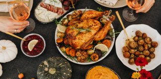 Thanksgiving Recipes: A Round-Up of Family Favorites! Image: A variety of food dishes on a Thanksgiving table