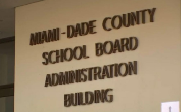 Image: The Miami-Dade County School Board Administration Building in Miami, FL
