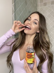 Image: Woman sampling a popular product