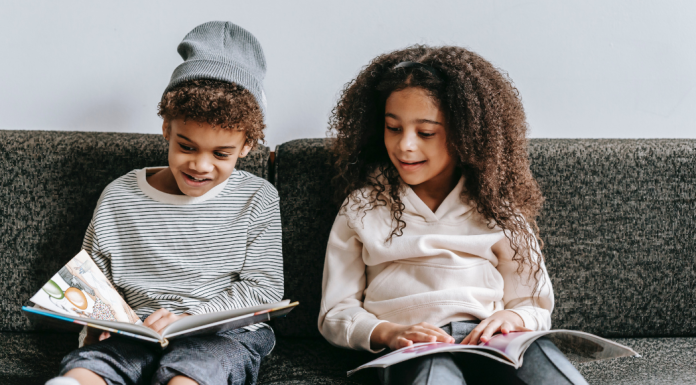 Reading Can Be Summertime Fun Time! Image: Two children reading books together