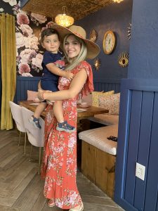 Image: Bella and her son at Little Hen in Midtown