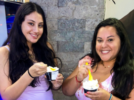 Image: Krystal and her stepdaughter at a local ice cream shop
