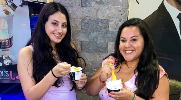 4 Fun Things To Do With Your Teen in Miami Image: Krystal and her stepdaughter at a local ice cream shop