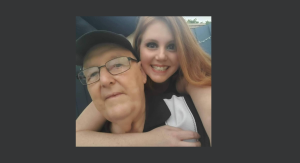 Image: A granddaughter with her grandfather