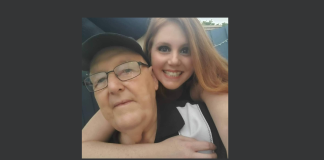 Image: A granddaughter with her grandfather