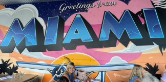 Image: Mural at a Miami restaurant