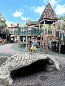 Image: A child enjoying the playground at Sugar Sand Park
