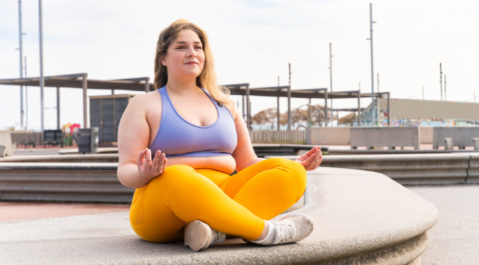 Image of woman practicing meditation