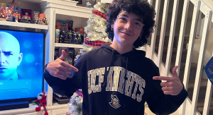 Image: Natasha's son proudly wearing a UCF hoodie