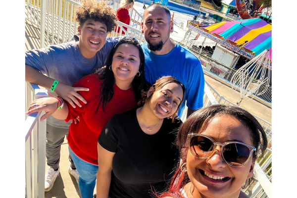 Image of Krystal having fun with family and friends