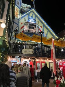 Tourists enjoying the holiday festivities in Helen, GA