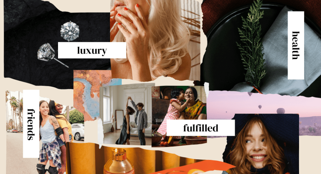 An example of a vision board