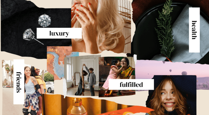 An example of a vision board