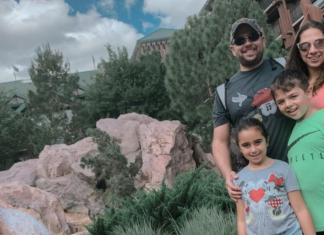 Rachelle and her family at Disney's Fort Wilderness Resort in Orlando, FL