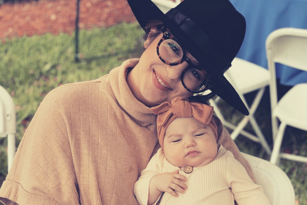 Jacqueline and her daughter enjoying a moment of peace and calm