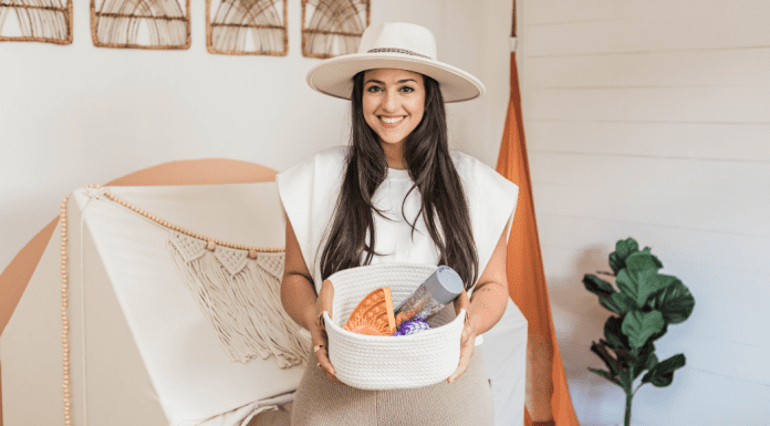 Jackie pictured in a sensory-friendly space