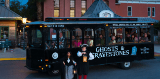 The Ghost & Gravestones Trolly in St. Augustine