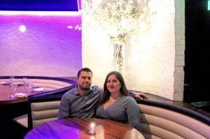 Rachel and husband Gabriel at STK South Beach