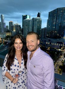 Morgan and her partner enjoying a date night at Rosa Sky
