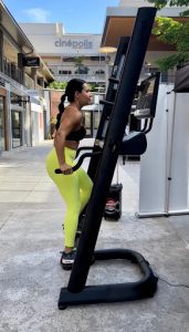 Illiett on the climber machine