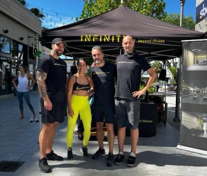 Illiett with the team from INFINITY, beyond fitness