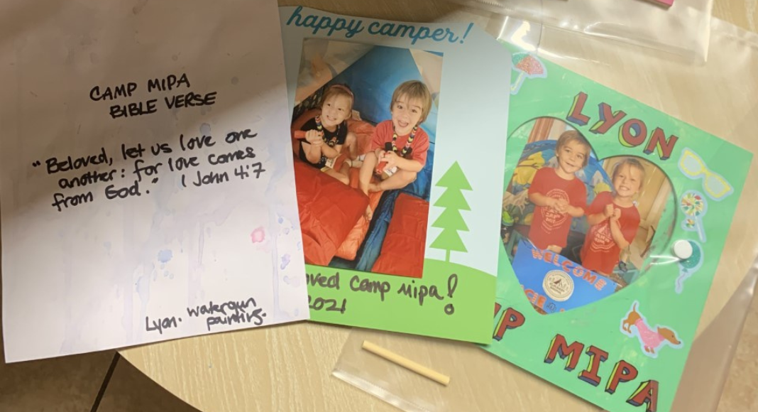 Arts and crafts we made at camp