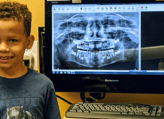 Common Pediatric Dental Procedures, Part 1 | Dr. Bob Pediatric Dentist A pediatric dental patient pictured next to one of his x-rays