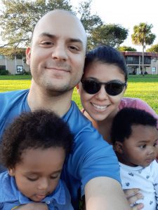 The Fernandezes enjoying some time outdoors