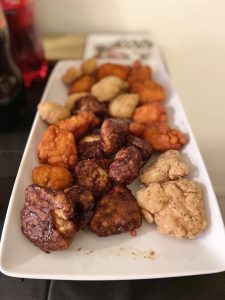 A plate of wings