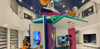 Families enjoying the Cybrarium in Homestead