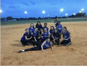 Natasha's daughter with her softball team