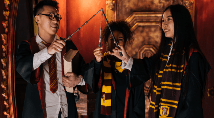 Harry Potter Day: 5 Magical Ways to Celebrate on May 2nd! Three children dressed in Harry Potter costumes