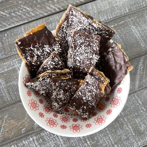 Chocolate Toffee Matzah