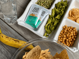 Image: A tray of clean, healthy snack options