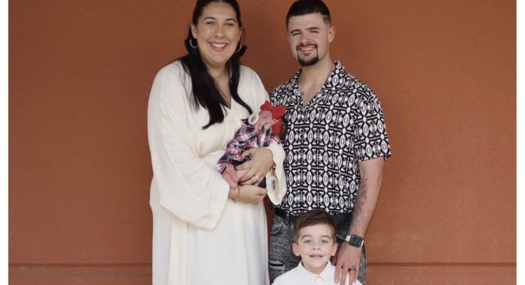 Holly's daughter with her husband and two children.