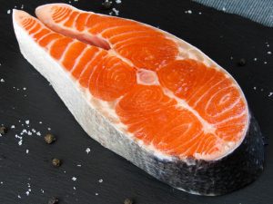 Image: A fresh cut of salmon